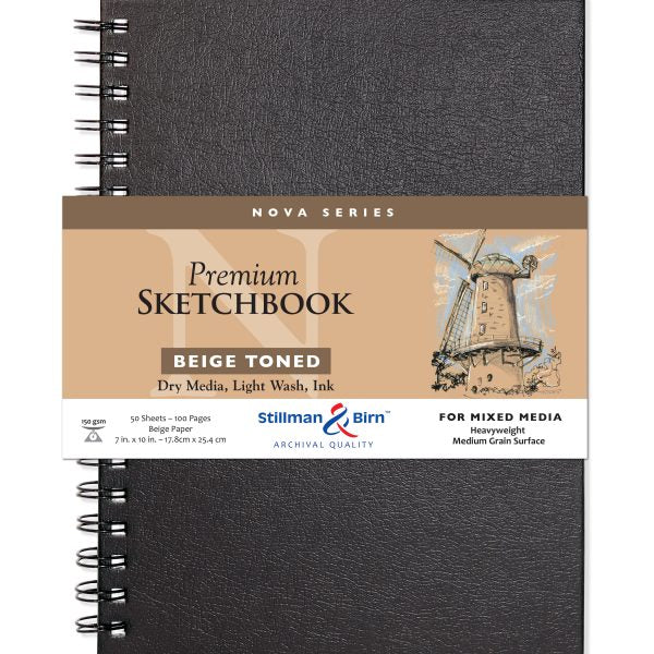 Stillman and Birn Nova Series Beige Sketchbook for Dry Media Ink and Light Wash - Retail Maharaj