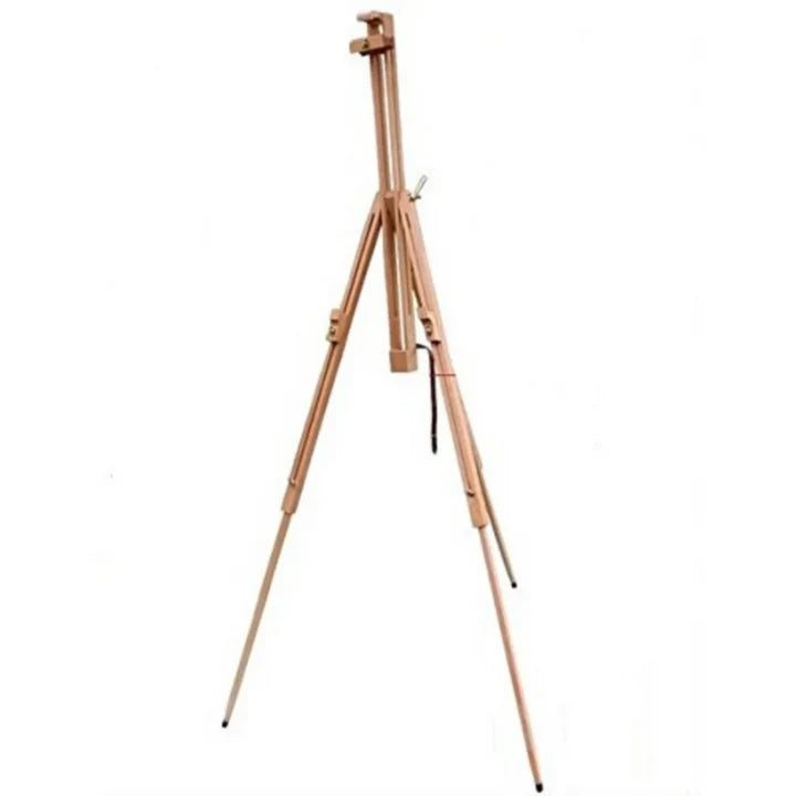 Brustro Artists' Sketching Tilted Wooden Easel Light – Solid Beechwood, Telescopic Legs, Portable - Retail Maharaj