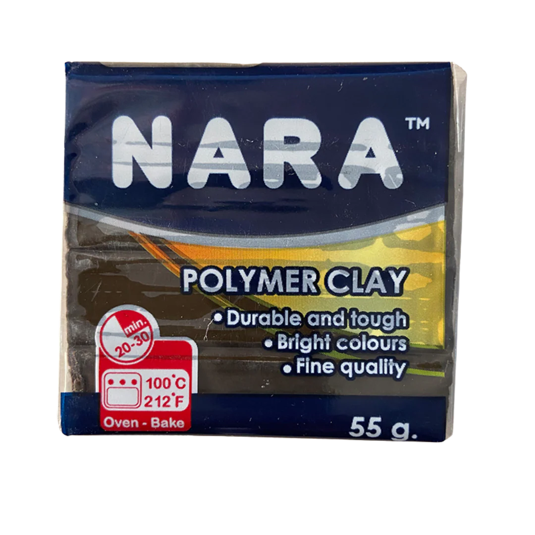 Nara Polymer Clay for Sculpting and Craft Modeling Brown Shade - Retail Maharaj
