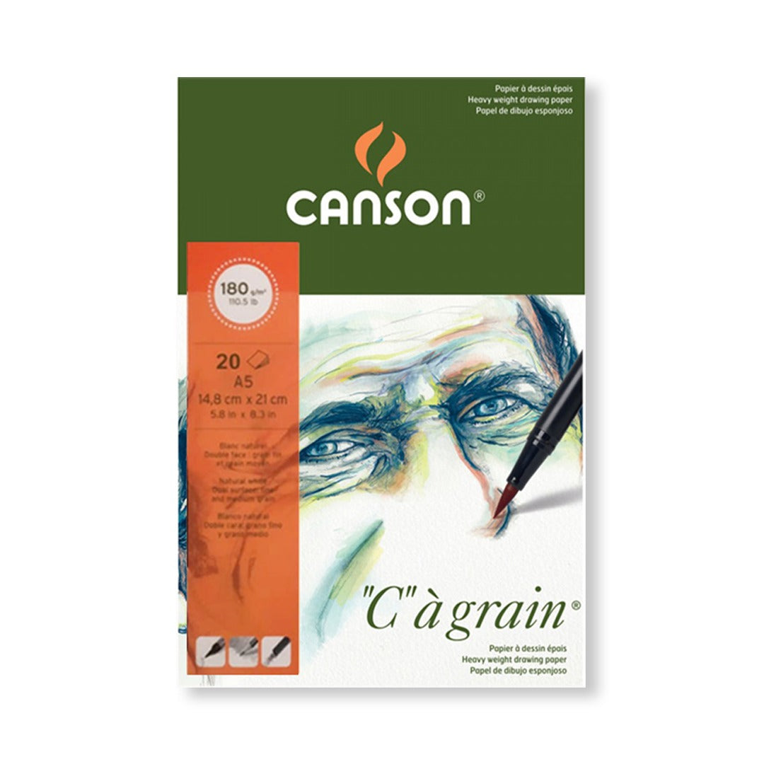 Canson Cagrain Light Grain Drawing Paper Cut Pack 180 GSM Open Stock - Retail Maharaj