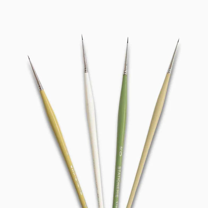 Retail Maharaj Dinky Liner Brush Set of 4 Kolinsky Synthetic - Retail Maharaj