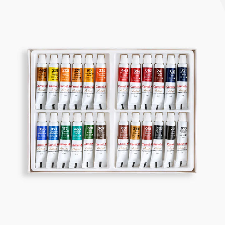 Camel Artist Water Colours Assorted Set of 18 Tubes in 9 ml - Retail Maharaj