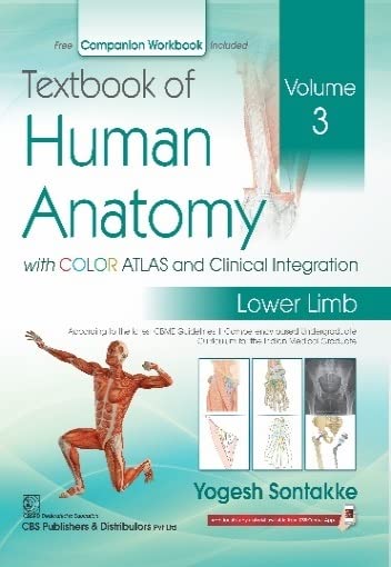 Textbook Of Human Anatomy With Color Atlas And Clinical Integration 2 Vol Set (Vol 3 Lower Limb & Vol 4 Abdomen And Pelvis) With Companion Workbook (Pb 2024) - Retail Maharaj