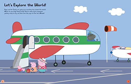 Peppa Pig: Peppa's Travels: Sticker Scenes Book - Retail Maharaj