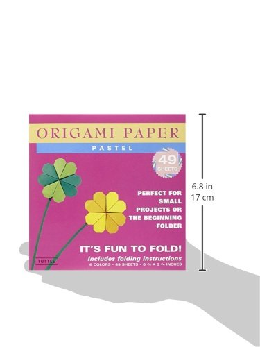 Origami Paper - Pastel Colors - 6 3/4" - - Retail Maharaj
