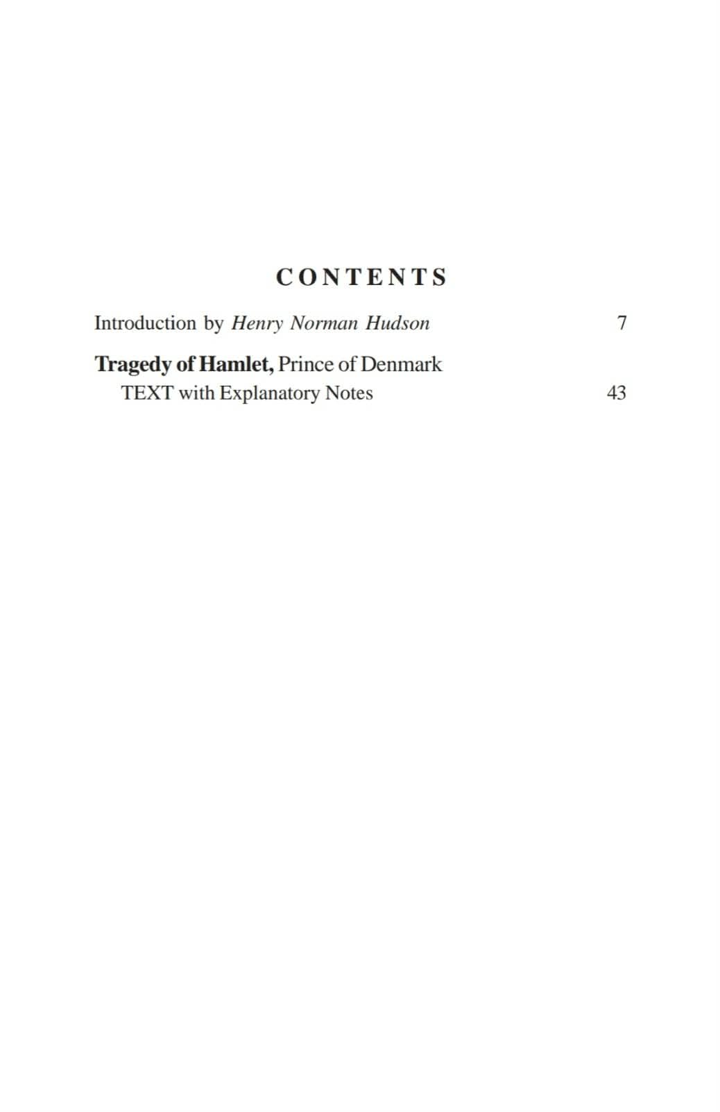 William Shakespeare's Tragedy of Hamlet, Prince of Denmark (English Version)