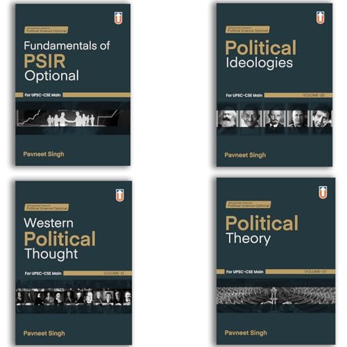 Political Science Optional Books For UPSC-CSE Main, Set Of 4 Volumes By Pavneet Singh – PSIR Fundamentals, Political Ideologies, Western Political Thought, Political Theory - Retail Maharaj