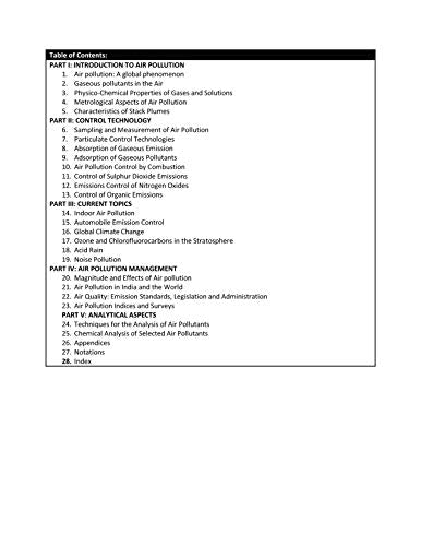 Principles and Practices of Air Pollution Control and Analysis | e - Retail Maharaj