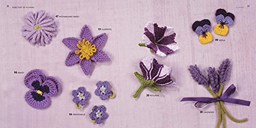 100 Flowers to Knit & Crochet: A Collection of Beautiful Blooms for Embellishing Clothes, Accessories, Cushions and Throws - Retail Maharaj