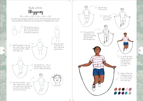 10 Step Drawing Figures: Draw over 50 Poses in 10 Easy Steps - Retail Maharaj