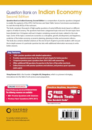 INDIAN ECONOMY QUESTION BANK 2E - Retail Maharaj