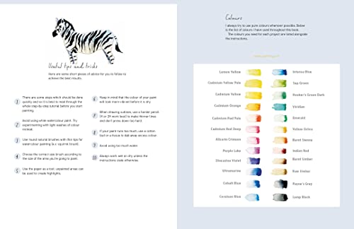 Paint 50: Watercolour Animals: From basic shapes to amazing paintings in super-easy steps - Retail Maharaj