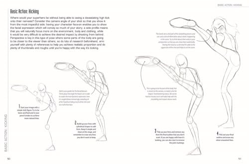 Draw Comic Book Action: Techniques for Creating Dynamic Superhero Poses and Action - Retail Maharaj