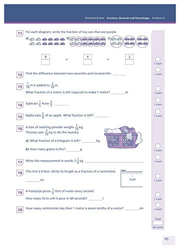 Fractions, Decimals and Percentages Book 3 (Year 3, Ages 7-8) - Retail Maharaj
