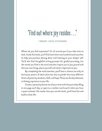 Searching for Inspiration: Word Searches and Writing Prompts to Uplift - Retail Maharaj