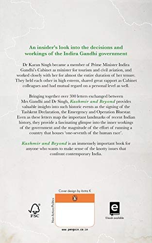 Kashmir and Beyond 1966-84: Select Correspondence between Indira Gandhi and Karan Singh - Retail Maharaj