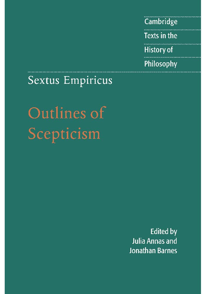 Sextus Empiricus: Outlines of Scepticism (Cambridge Texts in the History of Philosophy) - Retail Maharaj