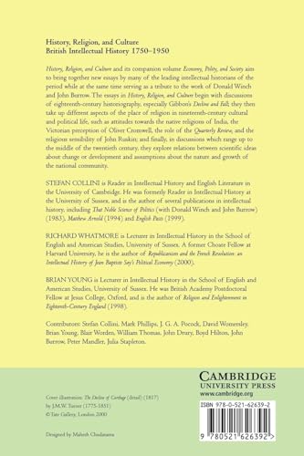 History, Religion, and Culture: British Intellectual History 1750–1950 - Retail Maharaj