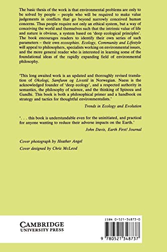 Ecology, Community and Lifestyle: Outline of an Ecosophy - Retail Maharaj