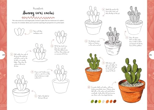 Botanicals: Draw over 50 Plants in 10 Easy Steps (10 Step Drawing) - Retail Maharaj