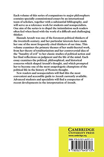 Cambridge Companion to Hannah Arendt: Diasporas in the U.S. and their Homelands - Retail Maharaj
