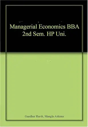 Managerial Economics BBA 2nd Sem. HP Uni.