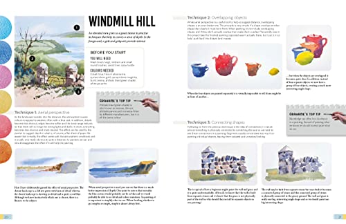 Watercolour Landscapes: 6 Easy Step-By-Step Projects to Get You Started (Anyone Can Paint) - Retail Maharaj