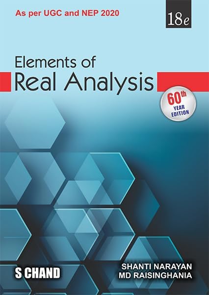 S.CHAND Elements of Real Analysis, 18e - Retail Maharaj