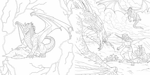 Dragons of the Realms: An Official Dungeons & Dragons Coloring Book - Retail Maharaj