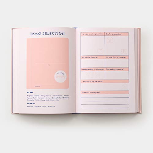 Book Club: A Journal: Prepare for, Keep Track of, and Remember Your Reading Discussions with 200 Book Recommendations and Meeting Activities - Retail Maharaj