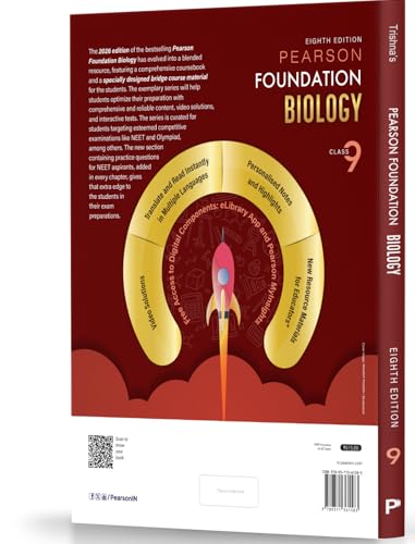 Pearson'26 Foundation Biology Class 9| For NEET, NTSE & Olympiad Exams|NEET Practice Questions|Free 6 Online Assessments, 35 Video Solutions, 6 work sheets & Tests in Pearson MyInsights & elibrary - Retail Maharaj