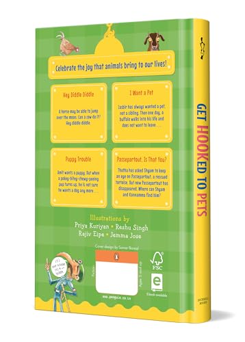 Get Hooked to Pets (Hook Books): A 4 in 1 Gorgeously Illustrated Book on Pets | Giftable Hardback Edition | Ages 5+ - Retail Maharaj