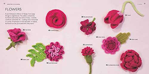 100 Flowers to Knit & Crochet: A Collection of Beautiful Blooms for Embellishing Clothes, Accessories, Cushions and Throws - Retail Maharaj