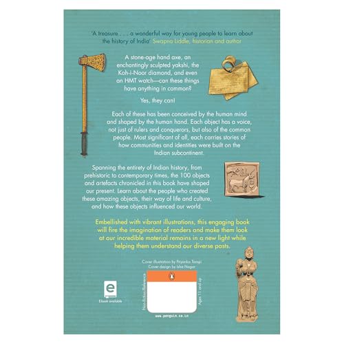 A Children's History of India in 100 Objects: Indian History from Ancient Times to Present Day through Various Artefacts and Art | Full-Colour Illustrated Book for Young Readers - Retail Maharaj