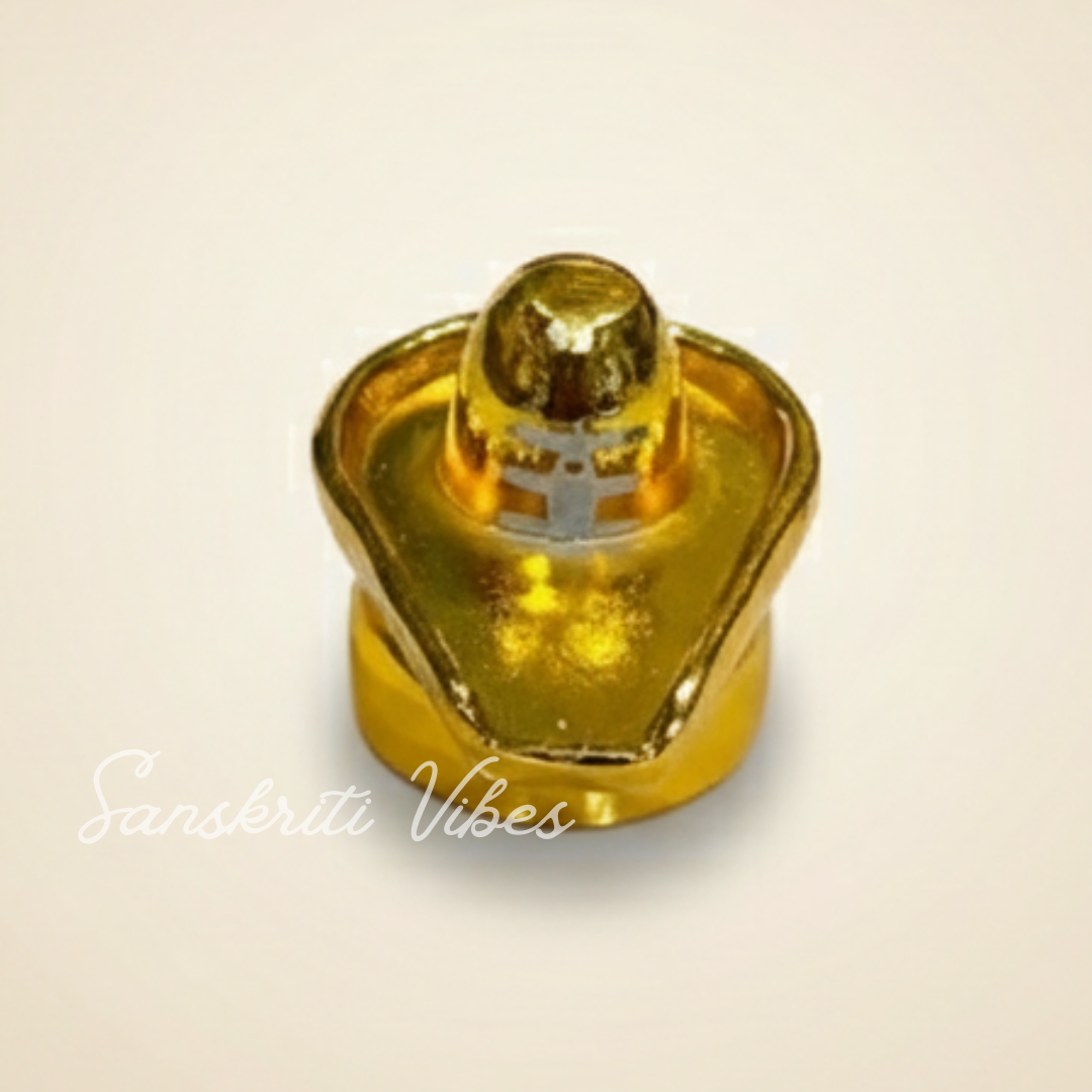 Metal Shivling Small Shivlingam Idol for Puja Mandir Temple Vastu Home Decor Gift Spiritual Showpiece Height 3.5 cm - Retail Maharaj