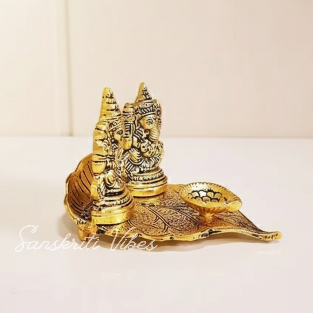 Laxmi Ganesha Metal Statue - Retail Maharaj