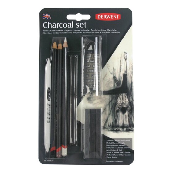 Derwent Charcoal Media Collection Set of 10 - Retail Maharaj