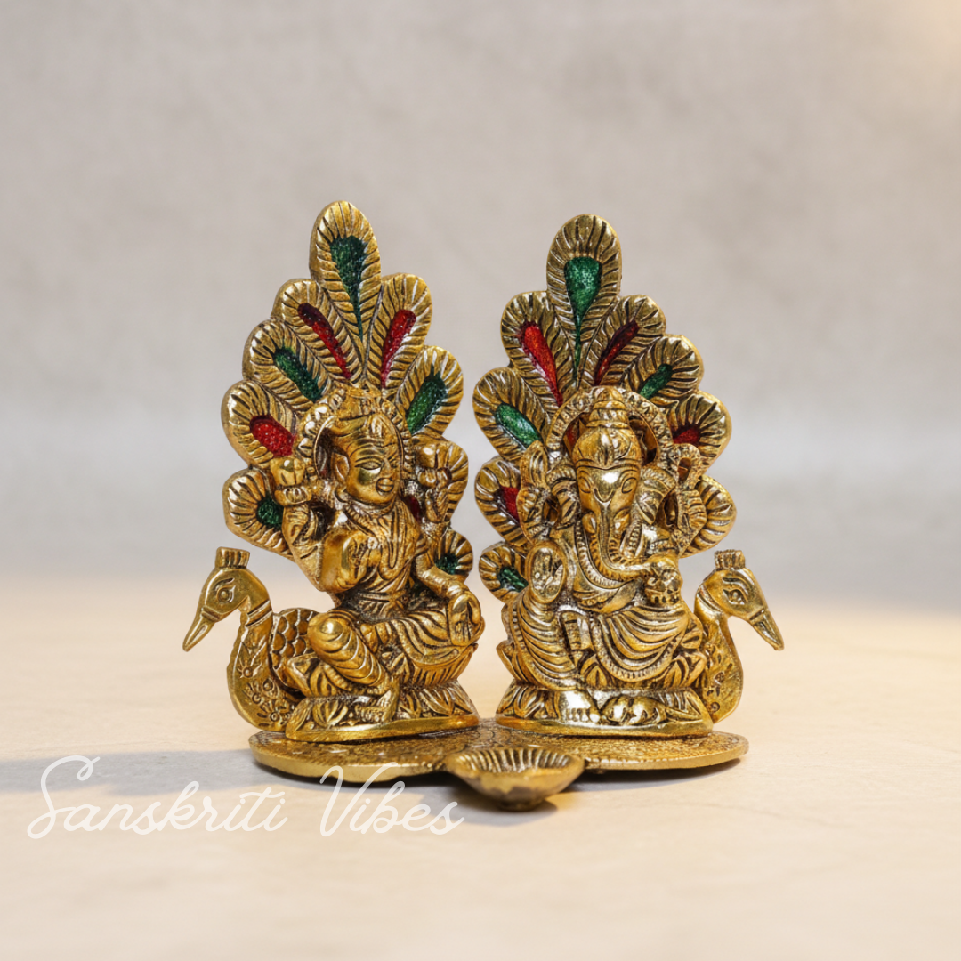 Laxmi Ganesha Metal Statue - Retail Maharaj