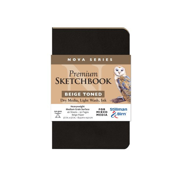 Stillman and Birn Nova Series Beige Sketchbook for Dry Media Ink and Light Wash - Retail Maharaj
