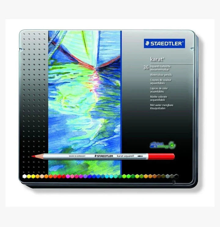 Staedtler Karat Aquarell Colour Pencils Set of 36 - Retail Maharaj