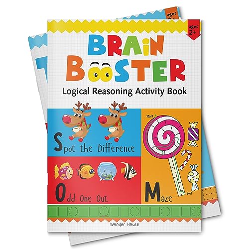 Preschool Activity Book: Brain Booster – Logical Reasoning Activity Book for Kids Ages 3–5 | Fun Puzzles, Patterns, Sorting, Matching & Thinking Skills | 3+ Hours of Brain-Boosting Fun - Retail Maharaj