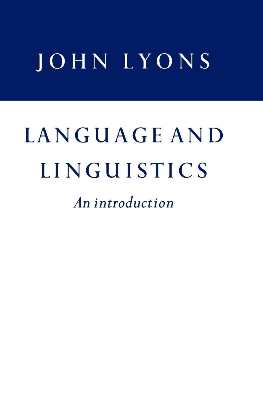 Language and Linguistics: An Introduction - Retail Maharaj