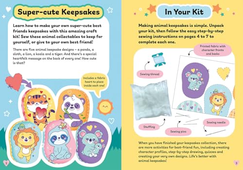 Best Friends Sewing Keepsakes Animals (Activity Station Gift Boxes) - Retail Maharaj