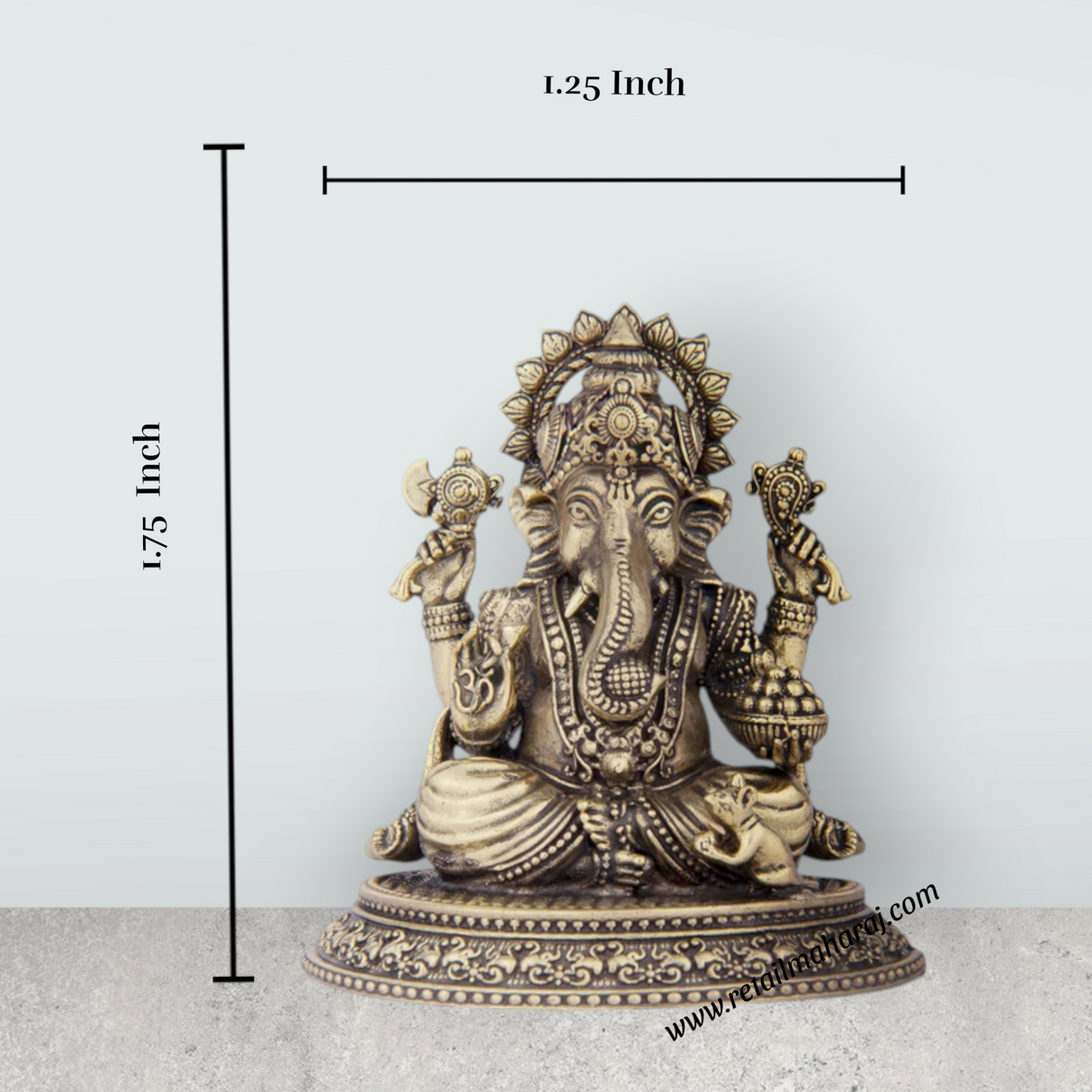 Krishnan Statue - 7.5 x 3.25 Inches | Brass idol/ Krishna Flute Statue for Pooja/ 375 Gms Approx - Retail Maharaj