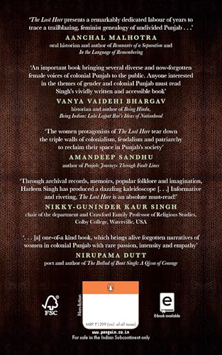 The Lost Heer: Women in Colonial Punjab - Retail Maharaj