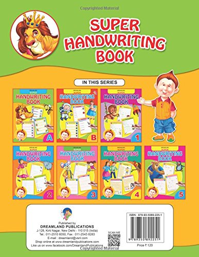 Super Handwriting Book Part - A for Kids Ages 3-5 | Learn to Write Alphabet, Words & Sentences | Tracing Practice, Handwriting Skills, Motor Development, Early Learning - Retail Maharaj