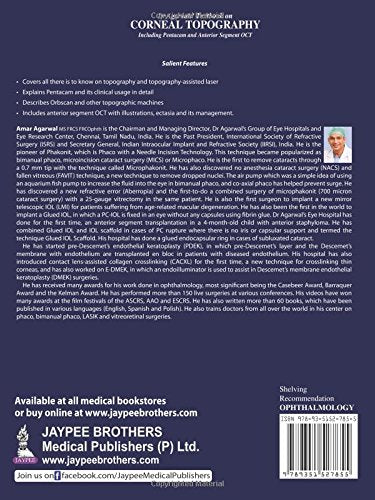 DR AGARWAL'S TEXTBOOK ON CORNEAL TOPOGRAPHY(INCLUDING PENTACAM AND ANTERIOR SEGMENT OCT) - Retail Maharaj