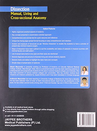 Dissection Manual,Living And Cross-Sectional Anatomy With Photo Cd Rom - Retail Maharaj