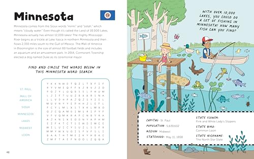 Fun with 50 States: A Big Activity Book for Kids about the Amazing United States - Retail Maharaj