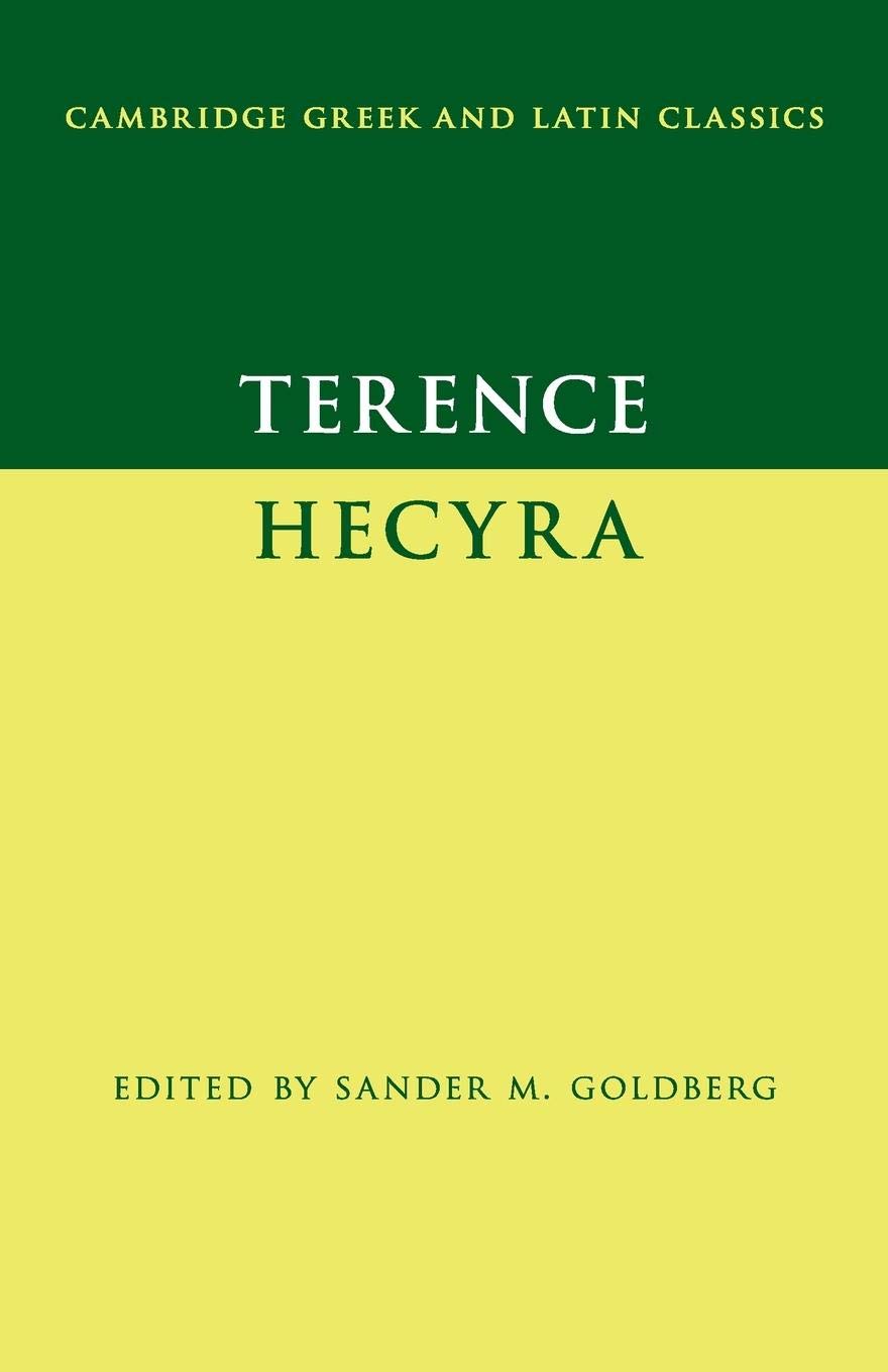 Terence: Hecyra (Cambridge Greek and Latin Classics) - Retail Maharaj